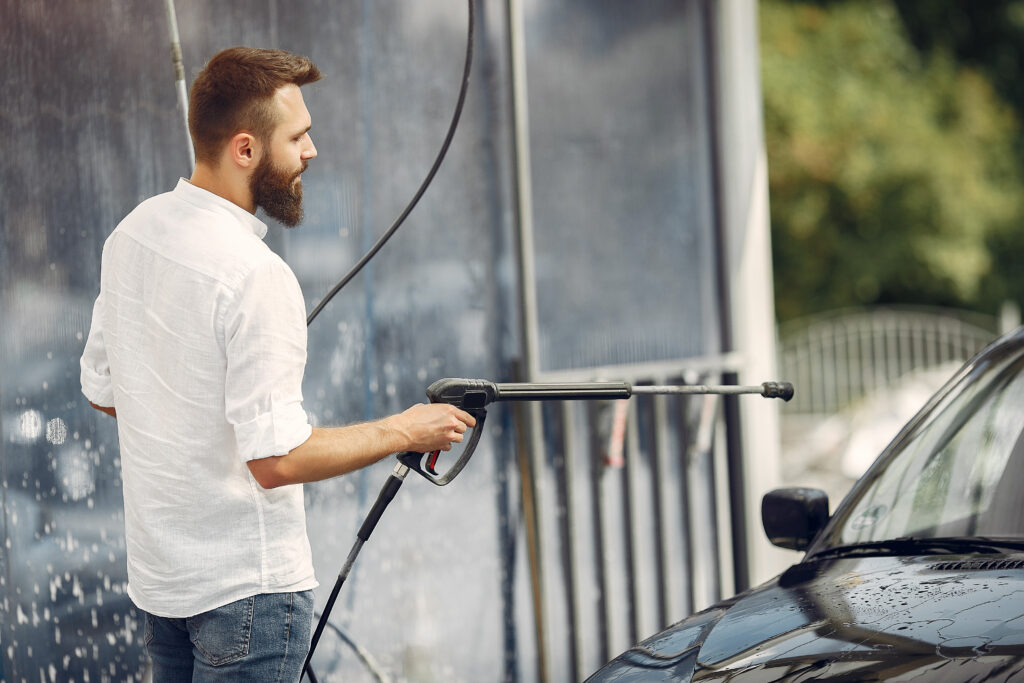 high-pressure washing