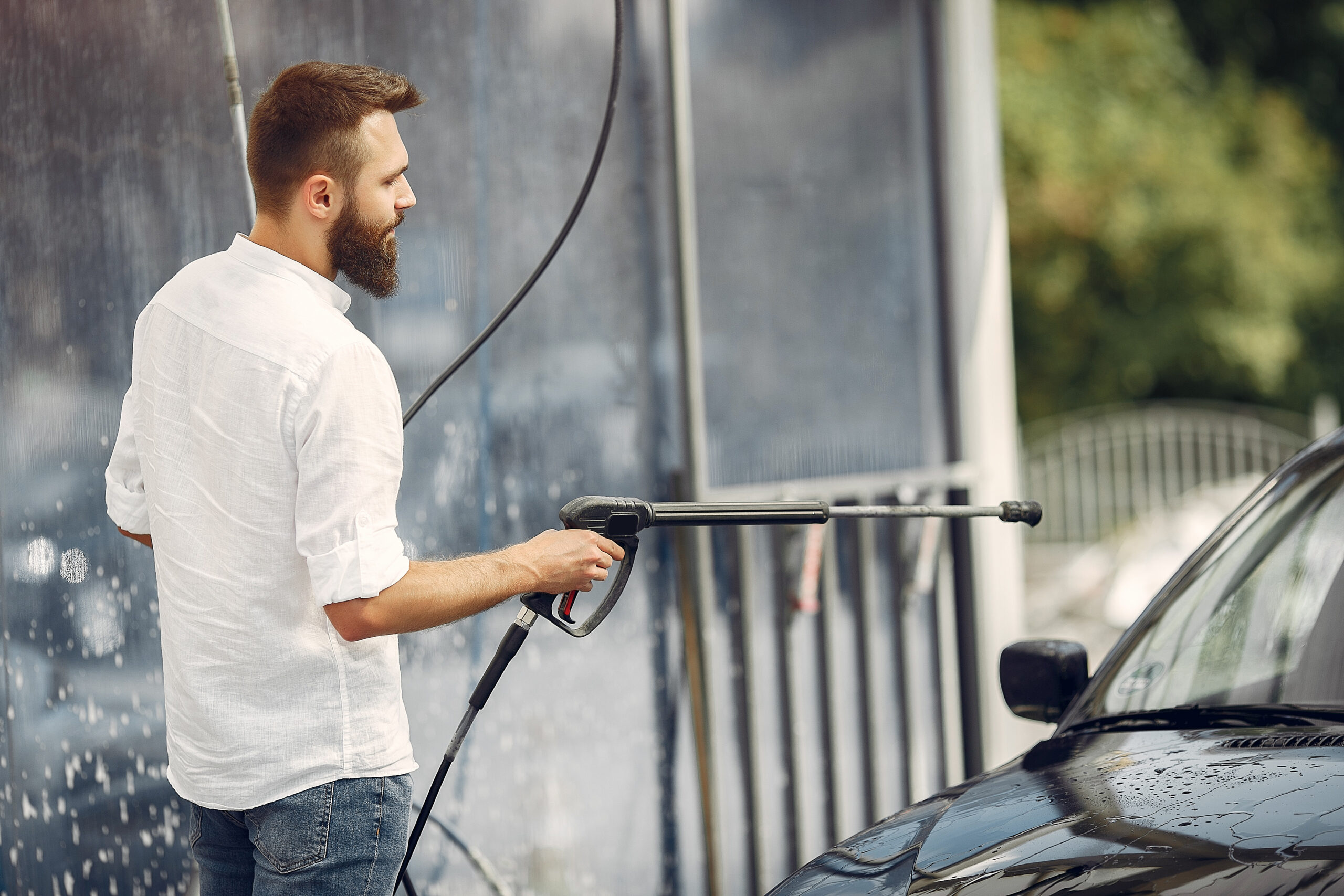 high-pressure washing