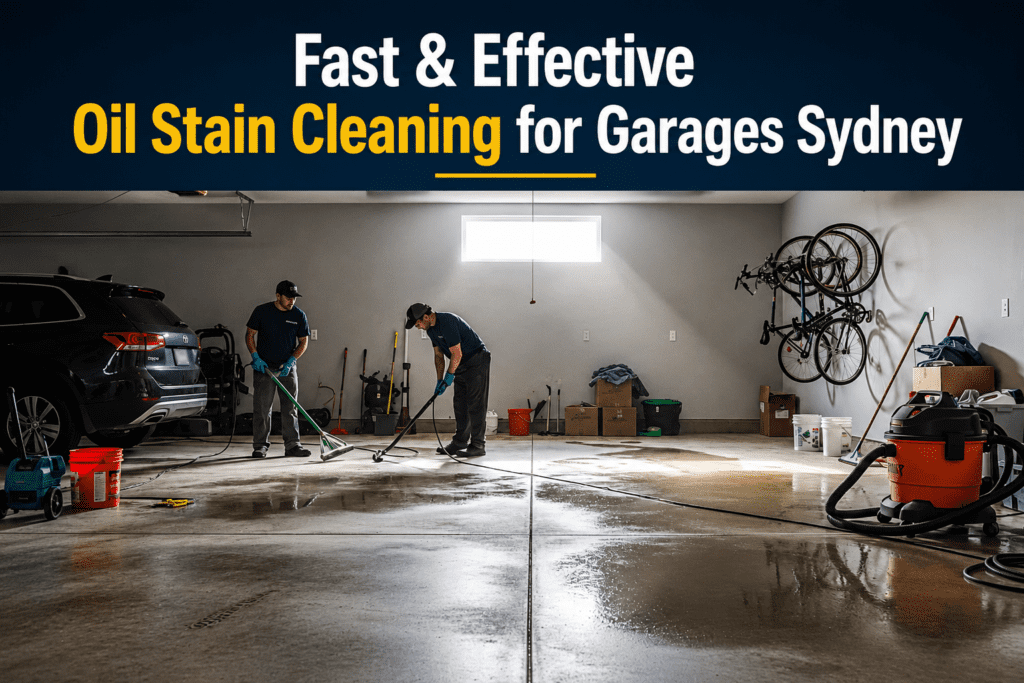 Oil stain removal garage Sydney